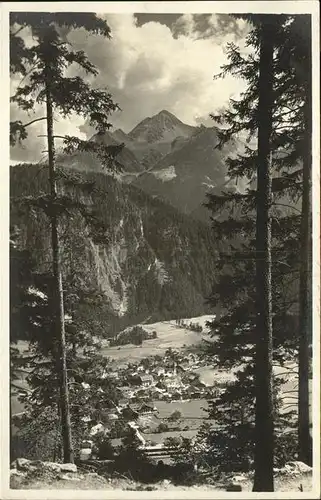 Mayrhofen Zillertal Panorama mit Ahornspitze Kat. Mayrhofen