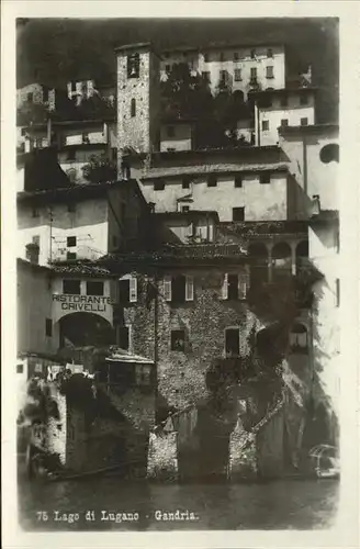 Gandria Lago di Lugano Ristorante Crivelli Kat. Gandria