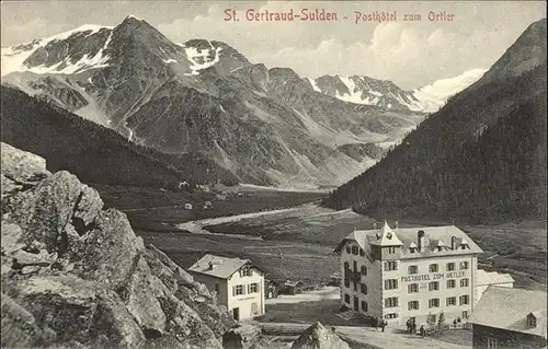 St Gertraud Oesterreich Posthotel zum Ortler Alpenpanorama Kat. Villach