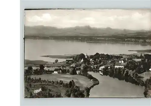 Seebruck Chiemsee Panorama Kat. Seeon Seebruck