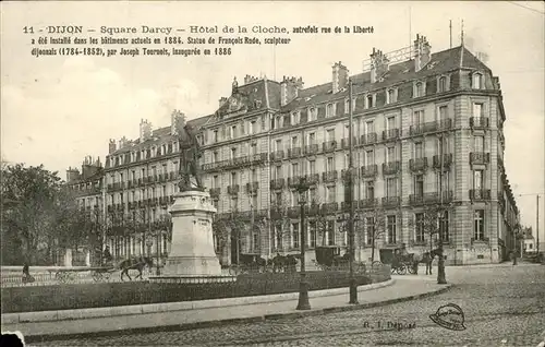Dijon Cote d Or Square Darcy Hotel de la Cloche Statue de Francois Rude Kat. Dijon