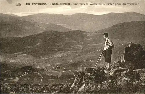 Gerardmer Vosges Vue vers la Vallee de Munster prise du Wettstein Kat. Gerardmer