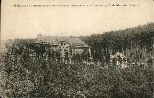 Munster Haut Rhin Elsass Maison de Convalescence pour les Cheminots d Alsace et Lorraine Kat. Munster