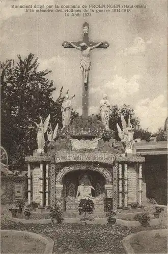 Froeningen Monument a la memoire des victimes de la guerre Kat. Froeningen