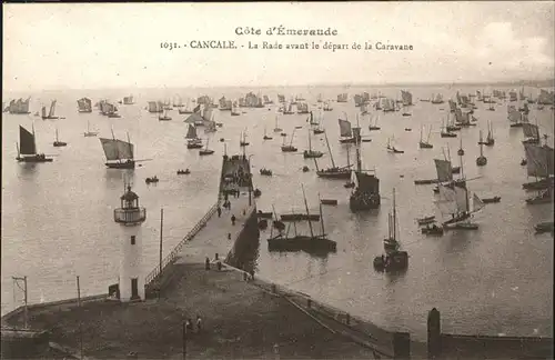 Cancale La Rade avant le depart de la Caravane Cote d Emeraude Kat. Cancale