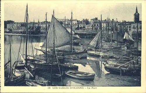 Olonne sur Mer Port bateaux Kat. Olonne sur Mer