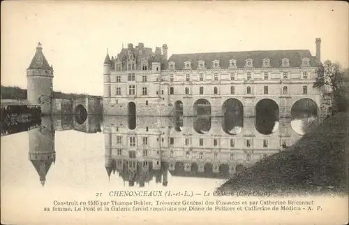 Chenonceaux Indre et Loire Le Chateau Kat. Chenonceaux