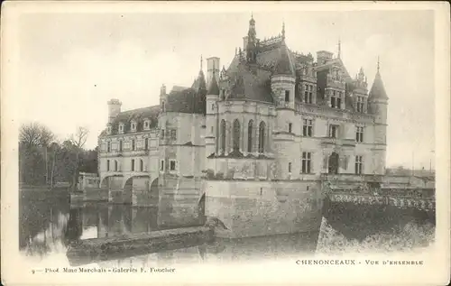 Chenonceaux Indre et Loire Chateau vue d ensemble Kat. Chenonceaux