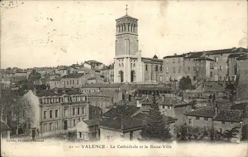 Valence Drome Cathedrale et la Basse Ville Kat. Valence