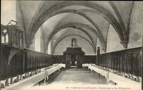 Grande Chartreuse Couvent de la chartreuse le refectoire Kloster Kat. Saint Pierre de Chartreuse
