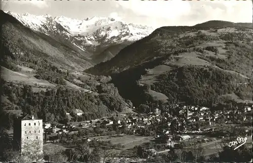 Allevard les Bains Isere Vue generale et le Gleyzin Alpes francaises