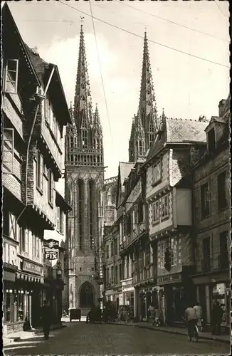 Quimper Rue Kereon Cathedrale St. Corentin Kat. Quimper