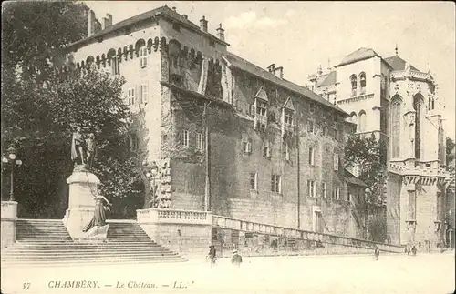 Chambery Savoie Le chateau monument statue Kat. Chambery