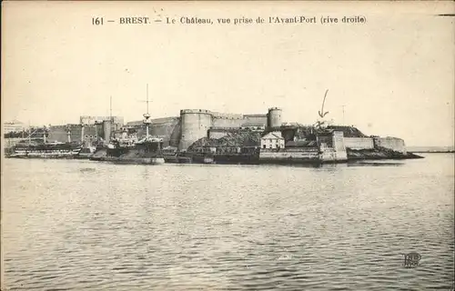 kk20920 Brest Finistere Le Chateau Kategorie. Brest Alte Ansichtskarten