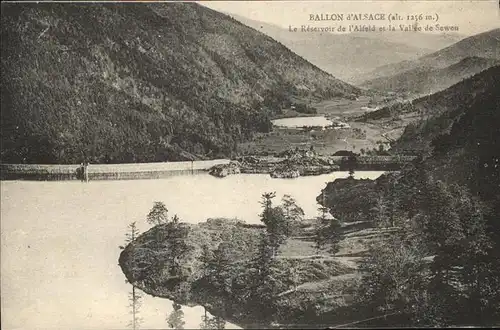 Ballon d Alsace Reservoir de l Alfeld et la Vallee de Sewen Stausee Kat. Sewen