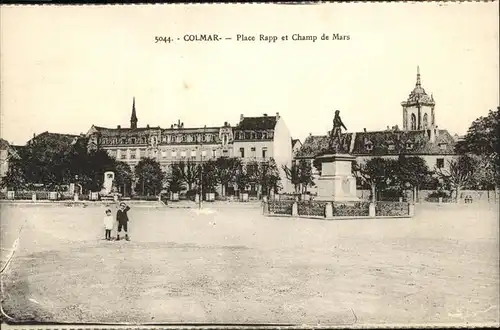 Colmar Haut Rhin Elsass Place Rapp General et Champ de Mars cathedrale Kat. Colmar