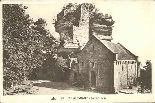 Saverne Bas Rhin Alsace Ruines du Chateau de Haut Barr Chapelle Kat. Saverne