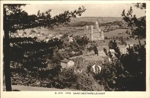 Saint Nectaire Puy de Dome Panorama eglise Kat. Saint Nectaire