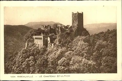 Ribeauville Haut Rhin Elsass Chateau St Ulrich Ruine Kat. Ribeauville