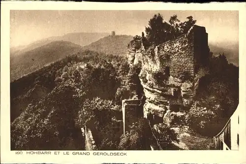 Hohbarr Chateau Le Grand Geroldseck Ruine Kat. Saverne