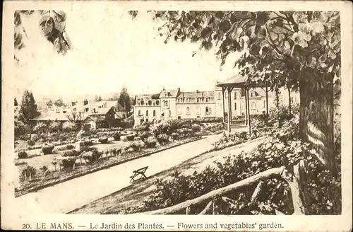 Le Mans Sarthe Le Jardin des Plantes pavillon Kat. Le Mans