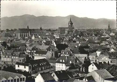 Colmar Haut Rhin Elsass Vue generale Cathedrale Chaine des Vosges Kat. Colmar