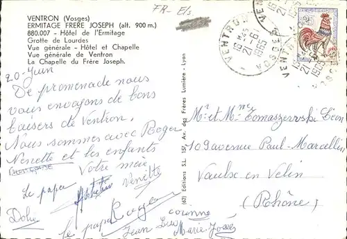 Ventron Vosges Grotte de Lourdes Chapelle Hotel Ermitage Frere Joseph