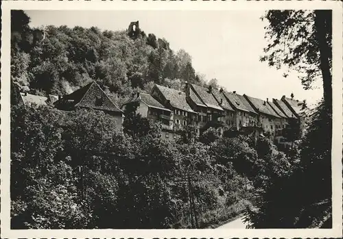 Ferrette Haut Rhin Ville haute ruine Kat. Ferrette