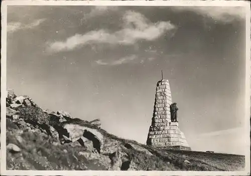 Murbach Elsass Monument Aux Diables Bleus au Grand Ballon Grosser Belchen Kat. Murbach