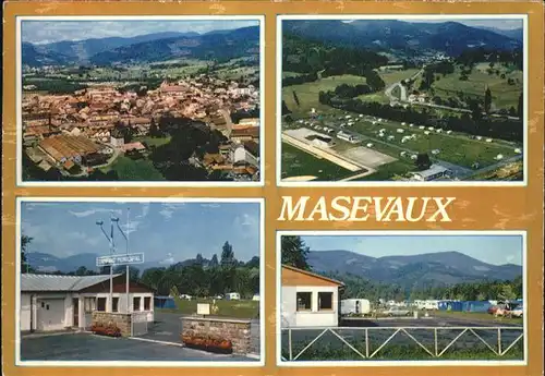 Masevaux Haut Rhin Alsace Vue aerienne camping municipal Kat. Masevaux