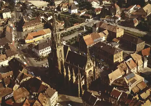 Thann Haut Rhin Elsass Collegiale St. Thiebaut vue aerienne Kat. Thann