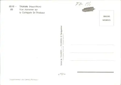 Thann Haut Rhin Elsass Collegiale St. Thiebaut vue aerienne Kat. Thann