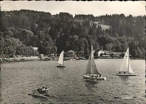 Gerardmer Vosges Voiliers sur le lac Kat. Gerardmer