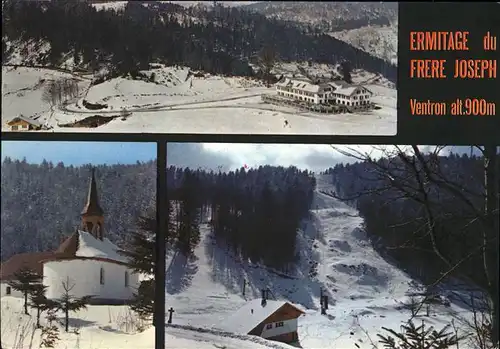 Ventron Vosges Ermitage du Frere Joseph Hotel Chapelle Piste de ski Skigebiet