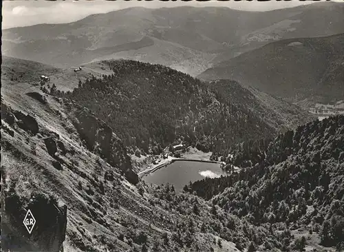 Metzeral Haut Rhin Lac de Schiessroth vue du Hohneck