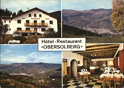 Eschbach au Val Hotel Restaurant Obersolberg Panorama Kat. Eschbach au Val