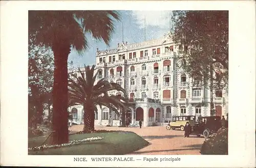 Nice Alpes Maritimes Winter Palace Facade principale Kat. Nice