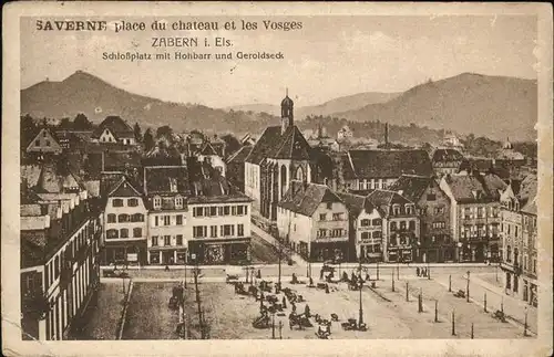 Zabern Saverne Schlossplatz mit Hohbarr und Geroldseck / Saverne /Arrond. de Saverne