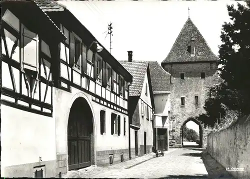 Turckheim Haut Rhin Porte du Brand et rue des Vignerons