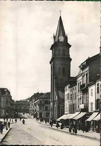 Saint Die des Vosges Place Saint Martin et rue Gambette eglise Kat. Saint Die des Vosges