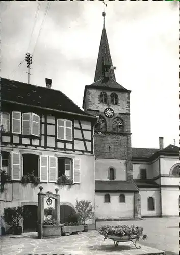 Turckheim Haut Rhin La Mairie et l eglise