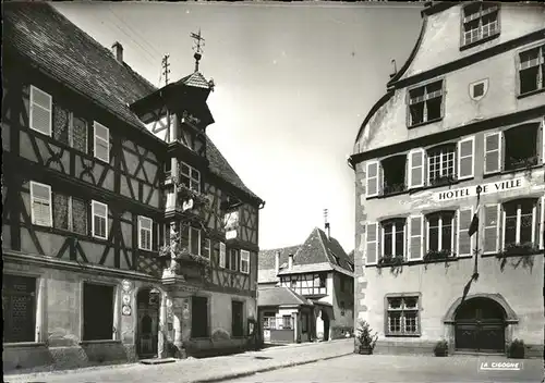 Turckheim Haut Rhin Hotel des Deux Clefs Hotel de Ville Fachwerkhaus