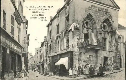 Meulan Vieille Eglise St Michel Rue Notre Dame Kat. Meulan