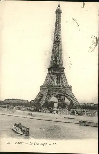 Eiffelturm La Tour Eiffel Paris Schiff Kat. Paris