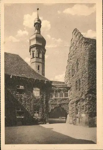 Heilbronn Neckar Deutschordenshof und Turm der Deutschhauskirche Kat. Heilbronn