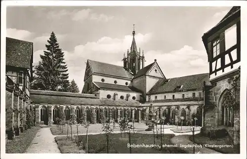 Bebenhausen Tuebingen ehem Jagdschloss Klostergarten Kat. Tuebingen