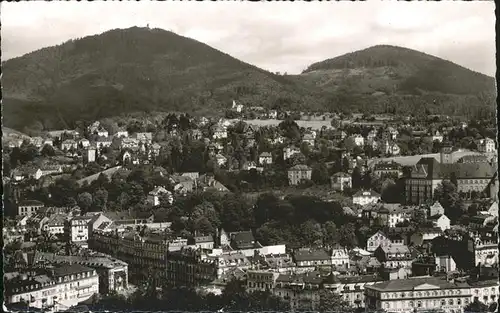 Baden Baden Panorama mit Merkur Kat. Baden Baden