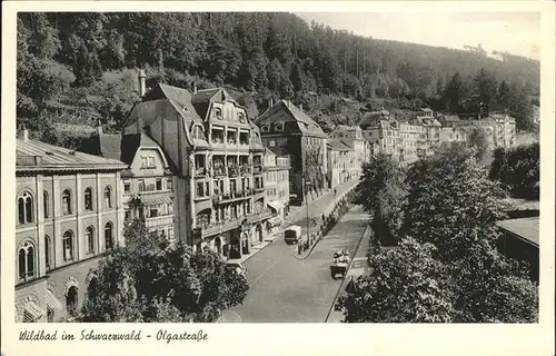 Wildbad Schwarzwald Olgastrasse Kat. Bad Wildbad