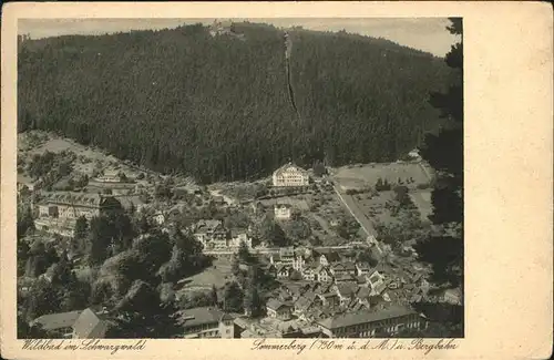 Wildbad Schwarzwald mit Sommerberg und Bergbahn Kat. Bad Wildbad