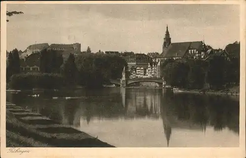 Tuebingen Blick vom Neckar / Tuebingen /Tuebingen LKR